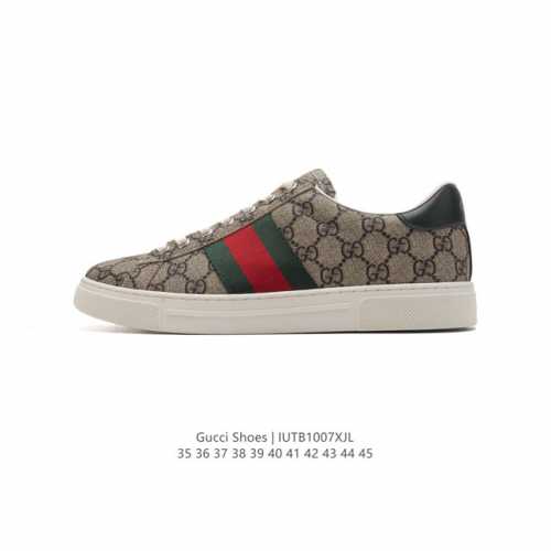 公司级 Gucci 古奇 小白鞋 古驰奢侈品男女运动鞋休闲鞋子 经典耐穿复古感满满的板鞋 生胶底 经典爆款。经典款的鞋子是最适合用来搭配的，不管是出街还是约会都