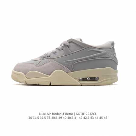 耐克 新款 Nike Air Jordan 4 Retro Og 低帮 迈克尔 乔丹aj4代乔4 复古休闲运动文化篮球鞋。秉承轻量化的速度型篮球鞋设计思想完成设 - 点击图像关闭