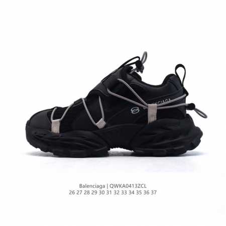 童鞋 潮奢 巴黎世家 Balenciaga 厚底增高板鞋老爹鞋儿童运动鞋，Balenciaga 最新爆款低帮系带休闲运动板鞋 专柜同步上架香港、美国、巴黎各大时 - 点击图像关闭
