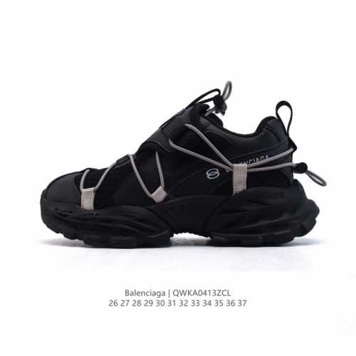 童鞋 潮奢 巴黎世家 Balenciaga 厚底增高板鞋老爹鞋儿童运动鞋，Balenciaga 最新爆款低帮系带休闲运动板鞋 专柜同步上架香港、美国、巴黎各大时
