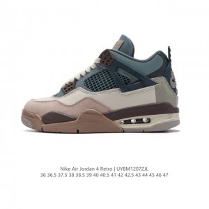 公司级 耐克 Nike Air Jordan 4 Retro Og迈克尔 乔丹aj4代乔4 中帮复古休闲运动文化篮球鞋。秉承轻量化的速度型篮球鞋设计思想完成设计