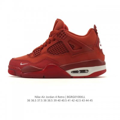 公司级 耐克 Nike Air Jordan 4 Retro Og迈克尔 乔丹Aj4代乔4 低帮复古休闲运动文化篮球鞋。秉承轻量化的速度型篮球鞋设计思想完成设计