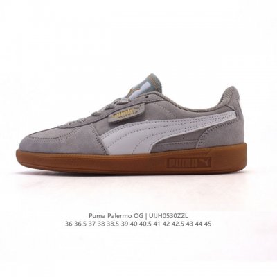 彪马Puma Palermo Og 防滑耐磨低帮德训板鞋 男女运动鞋，Army Trainer Og休闲鞋沿用德训鞋经典外观 鞋身和鞋舌分别添加了品牌标志性 L
