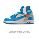 耐克 Off-White X Nike Air Jordan 1 Retro High Og “Unc” 高帮 联名 Aj1 乔丹1代 Aj1 乔1 乔丹篮球鞋