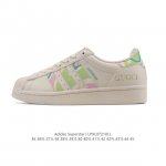 公司级 阿迪达斯 Adidas Superstar 2025年新款鞋子 蛇年新款经典贝壳头系列 新款休闲板鞋潮流男女士运动鞋。鞋面柔软皮革拼接材质 标志性的贝壳