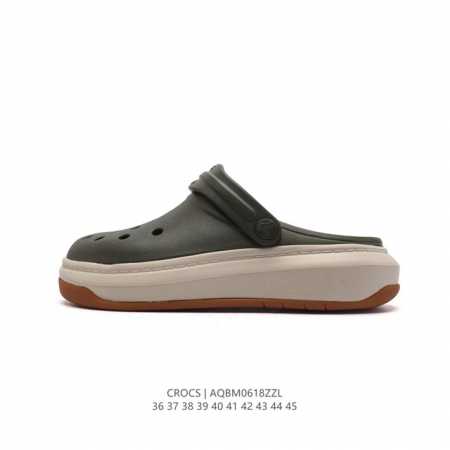 Crocs 沙滩洞洞鞋 男女休闲厚底增高凉拖鞋 卡骆驰杨幂同款 厚底增高凸显大长腿沙滩鞋 选择尺码时 建议选大一码 脚感更舒适 这款没有鞋盒 类型：男女鞋 尺码 - 点击图像关闭