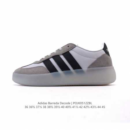 公司级 阿迪达斯 Adidas Barreda 考拉派对 复古休闲 清新 舒适百搭 德训鞋 T字头 防滑耐磨 低帮 板鞋 男女款运动鞋。鞋头加宽设计提升了穿着舒 - 点击图像关闭