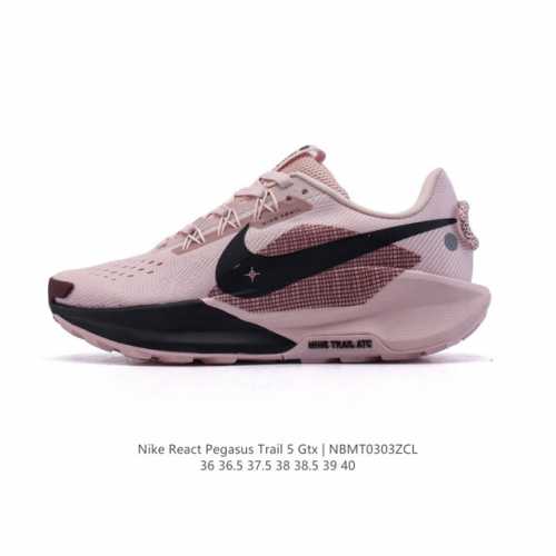170 耐克(Nike)Pegasustrail5 女款越野跑步鞋夏新款耐克飞马该鞋款搭载出众回弹的 Reactx 泡绵中底，多种地面，皆可轻松驾驭。采用别致设