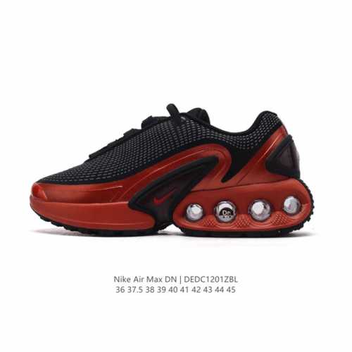 全新nike Air Max Dn 运动鞋 时尚跑步鞋，豆荚造型气垫吸睛！鞋面采用织物材质打造，提供舒适的穿着体验。这款鞋不仅具有时尚的外观，还融合了许多经典的