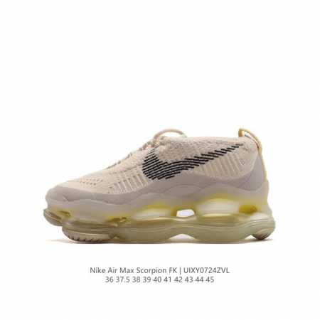 耐克 Nike Air Max Scorpion Fk 气垫缓震运动鞋厚底增高男女跑步鞋。次世代气垫搭载全掌长气垫鞋款 而这样的配置，会带来过去所有 Air M - 点击图像关闭