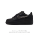 耐克 Nike Air Force 1 '07 Low 空军一号含气垫 低帮百搭厚底增高休闲运动板鞋。柔软、弹性十足的缓震性能和出色的中底设计，横跨复古与现代的