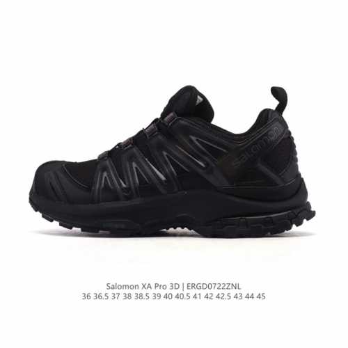 新品公司级 Salomon萨洛蒙 Xa Pro 3D 户外运动 网布减震防滑透气 低帮跑步鞋 男女同款 沙场灰#萨洛蒙Xapro3D 大面积的织物材质让质感超级