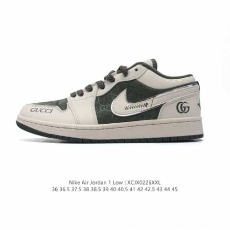 公司级 耐克 乔丹Air Jordan 1 Low Aj1 乔1 乔丹1代Aj1 Gucci 低帮复古文化休闲运动篮球鞋。从1985 年面世的元年款汲取设计灵感 - 点击图像关闭