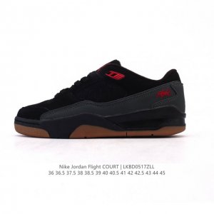 耐克 Nike 乔丹 Jordan Flight Court 时尚休闲 防滑耐磨 低帮运动鞋 复古篮球鞋 男女同款 Jordan 新鞋型 又来了 新配色曝光 滑