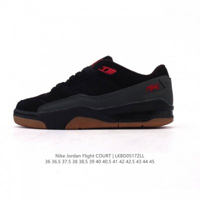 耐克 Nike 乔丹 Jordan Flight Court 时尚休闲 防滑耐磨 低帮运动鞋 复古篮球鞋 男女同款 Jordan 新鞋型 又来了 新配色曝光 滑