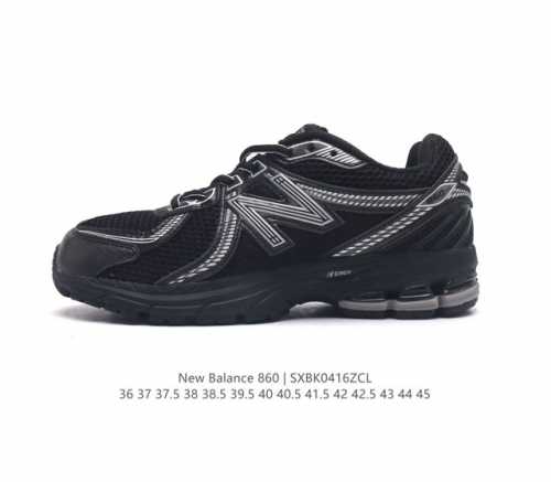 真标 Nb 新百伦 New Balance Ml860 V2 系列复古老爹风休闲运动慢跑。采用丝光猪巴皮革拼接透气网眼织物鞋面t-Beam大底提供足步弓支撑，保