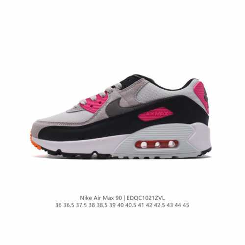 NIKE耐克运动鞋 Air max 90 健身运动跑鞋休闲鞋 复古风十足！Air Max 90 作为 Nike 旗下最经典的鞋型之一，凭借着百搭的造型，获得众多