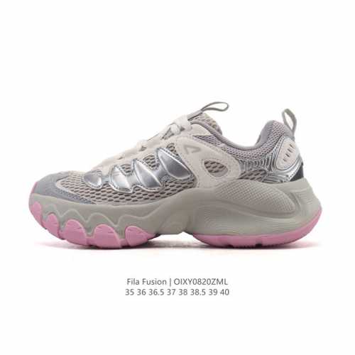 公司级 斐乐 女款老爹鞋 Fila Fusion 厚底增高百搭运动鞋 意大利百年经典运动品牌，网红单品 小红书推荐爆款 Fila斐乐新款小白鞋斐乐潮牌文化街头风
