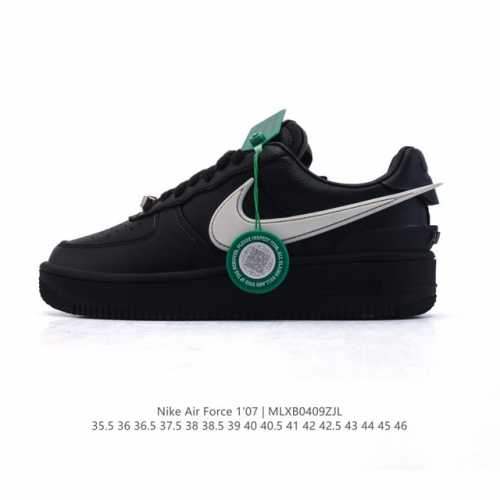公司级 耐克 空军一号 附赠Logo品牌清洁刷！Af1 低帮休闲板鞋 Ambush X Nk Air Force 1'07 Low Sp 空军一号联名标志性的S