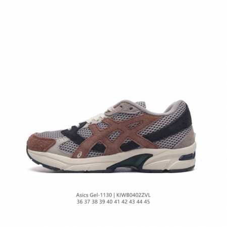 Asics 亚瑟士 新款情侣健步减震复古鞋gel-1130 男女时尚透气运动潮流耐磨休闲鞋 。选用网眼与皮革相接，复古而富有层次感。网布搭配银色金属感线条，虎爪 - 点击图像关闭