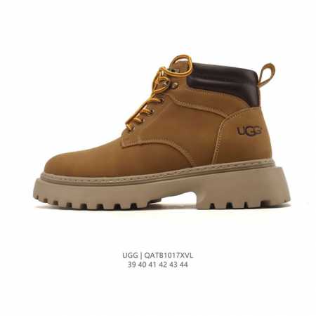 公司级 Ugg 中帮靴子 雪地靴 鞋口翻毛领 俏皮可爱的百变造型， 美国轻奢品牌Ugg 平底系列冬季男士皮鞋 增高厚底网红经典英伦风上线人手必备马丁靴 复古靴子 - 点击图像关闭