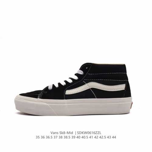 万斯vans范斯 经典系列 Sk8-Mid 中帮帆布鞋 休闲运动硫化板鞋 情侣鞋时尚复古男女鞋。 类型：男女鞋 码数：35 36 36.5 37 38 38.5