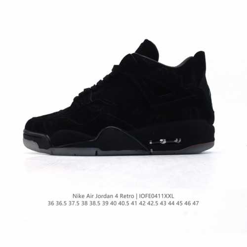 公司级 真标 耐克 Nike Air Jordan 4 Retro Og迈克尔 乔丹Aj4代乔4 中帮复古休闲运动文化篮球鞋。秉承轻量化的速度型篮球鞋设计思想完