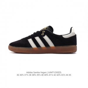 Adidas 阿迪达斯 男女运动鞋 三叶草sambavegan休闲鞋 德训鞋 复古板鞋经典运动鞋。采用环保设计的焕新adidas Samba经典鞋,力求伴你前行