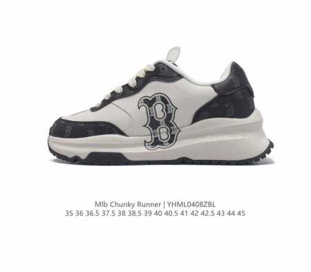 全新2023新款，Ny美国榄球洋基队new York Yankees X Mlb Chunky Runner Liner 莱纳系列低帮厚底老爹风透气舒适皮面休闲 - 点击图像关闭