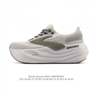 新品公司级 布鲁克斯 Glycerin Max 超级甘油:舒适的增高神器！Brooks Glycerin Max是一款极具突破性的顶级缓震运动跑鞋，由百年专业跑