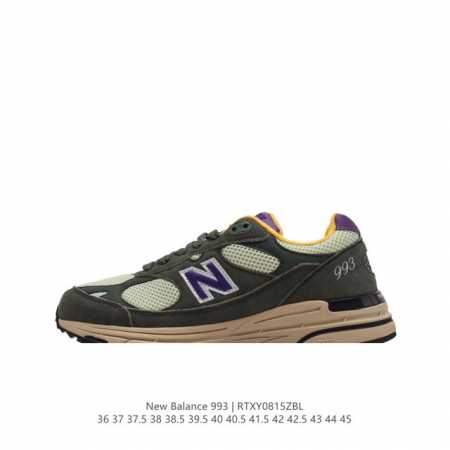 newbalance 新百伦993系列美产老爹鞋总统经典复古运动鞋纽巴伦993总统慢跑鞋。卓越的舒适性与经典风格相得益彰，打造出我们的 Made In Us 9 - 点击图像关闭