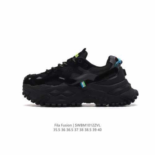 公司级 斐乐 女款老爹鞋 Fila Fusion 厚底增高百搭运动板鞋 意大利百年经典运动品牌，网红单品 小红书推荐爆款 Fila斐乐新款小白鞋斐乐潮牌文化街头