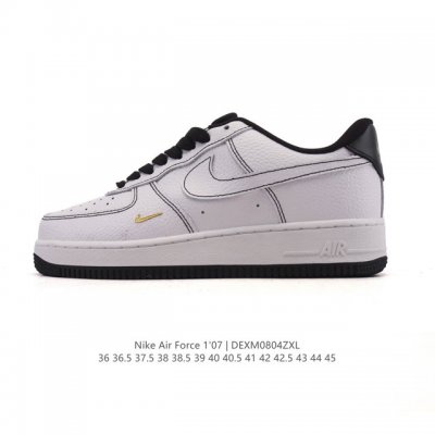真标 耐克 Nike Air Force 1 '07 Low 空军一号含气垫 小白鞋 低帮百搭厚底增高休闲运动板鞋。柔软、弹性十足的缓震性能和出色的中底设计，横