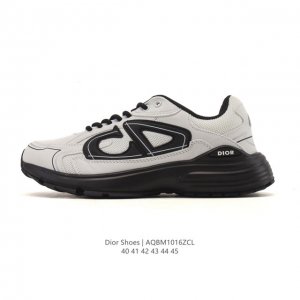 公司级 Dior 迪奥 高奢品牌 彰显高级气质 Dior 运动鞋低帮系列复古休闲鞋时尚慢跑鞋厚底老爹鞋圆头系带 运动跑鞋 生活休闲鞋 男款 时髦单品 时尚百搭