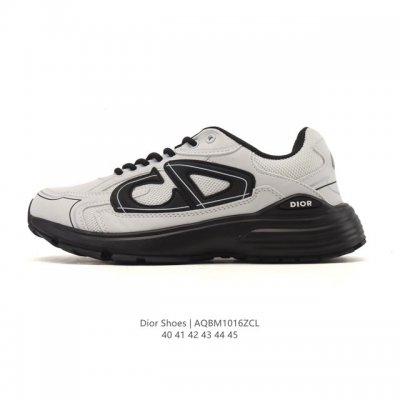 公司级 Dior 迪奥 高奢品牌 彰显高级气质 Dior 运动鞋低帮系列复古休闲鞋时尚慢跑鞋厚底老爹鞋圆头系带 运动跑鞋 生活休闲鞋 男款 时髦单品 时尚百搭