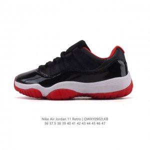 耐克乔丹11代 Nike Air Jordan 11 Retro 复刻男女运动鞋 Aj11代经典设计，深受球员与球迷喜爱。Jordan 乔丹 采用漆皮牛培革鞋面
