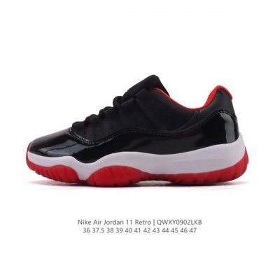 耐克乔丹11代 Nike Air Jordan 11 Retro 复刻男女运动鞋 Aj11代经典设计，深受球员与球迷喜爱。Jordan 乔丹 采用漆皮牛培革鞋面