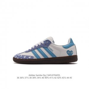 阿迪达斯 德训鞋 ADIDAS ORIGINALS SAMBA OG SHOES 经典运动鞋小白鞋 T头鞋 彰显休闲摩登风情的时尚经典鞋。它诞生于50年代的足球