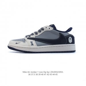 310 【公司级】真标 耐克/Nike Air Jordan 1 Low Og Sp"Military Blue"Aj1乔1倒勾低帮篮球鞋 Aj1 乔丹1代 A