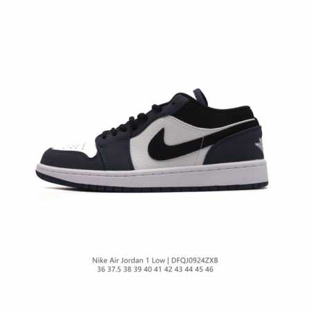 头层皮 耐克 乔丹air Jordan 1 Low Aj1 乔1 乔丹1代aj1 低帮复古文化休闲运动篮球鞋。从1985 年面世的元年款汲取设计灵感，采用简洁大 - 点击图像关闭