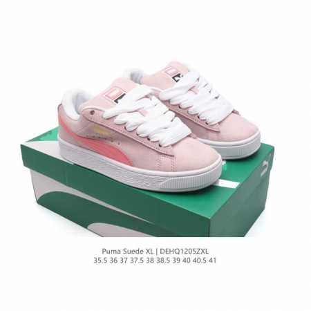 彪马puma Suede Xl 低帮复古轻便透气防滑减震休闲鞋 厚底增高运动板鞋 类型：男女鞋 尺码: 35.5-45含半码 货号：395205-02 编码：D - 点击图像关闭