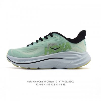 新款 Hoka One One 推出升级 Clifton 10 克利夫顿10代 男士休闲跑步鞋轻量缓震运动鞋。Hoka One One的Clifton克利夫顿系