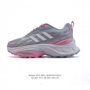 180 阿迪达斯 Adidas Originals Mts Pro 复古厚底老爹透气运动跑鞋。纤维革组合透气网眼布鞋面鞋材,中底搭载。阿迪Mts Pro：城野双