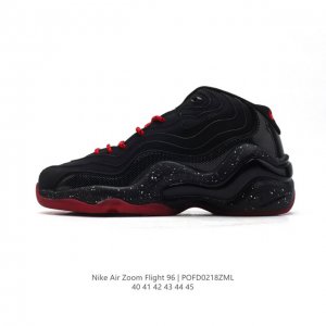 公司级 耐克 新款 Nike Zoom Flight 96 Air Olympic 男子复古休闲运动篮球鞋 防滑轻便 中帮 男款。1996 Og Nike Ai