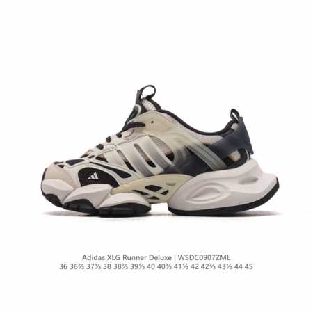 公司级 阿迪达斯adidas Xlg Runner Deluxe 跑步者豪华版系列低帮厚底增高老爹风复古缓震休闲运动慢跑鞋。男女鞋半码制#原楦原纸版开发版型#采 - 点击图像关闭