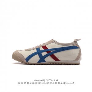真标 Asics 亚瑟士 男女鞋真标半码制 日产经典老牌-鬼塚虎 Onitsuka Tiger Mexico 66经典墨西哥系列复古经典百搭板鞋休闲运动鞋慢跑鞋