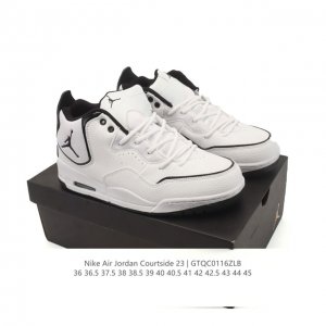 耐克 Nike Airjordancourtside23 乔丹23代 Aj23实战气垫缓震篮球鞋，Jordan 乔丹 男女鞋真标半码制，采用优质荔枝纹牛剖皮革鞋