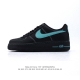 联名奢侈品大牌-蒂芙尼 Tiffany & Co. X Nike Air Force 1 Low Sp”1837“空军一号经典低帮百搭休闲运动板鞋“联名黑蒂芙尼