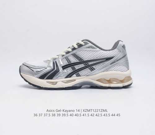 亚瑟士 Asics Gel-Kayano 14 公司级版本运动休闲透气专业缓震慢跑鞋 采用工程弹性双层再生网格密度鞋面材质 后跟3D可视gel缓震乳胶物料 升级