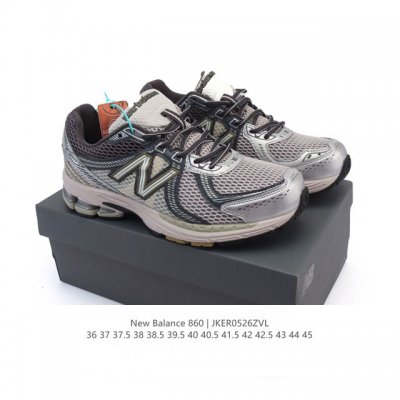真标 Nb 新百伦 New Balance Ml860 V2 系列复古老爹风休闲运动慢跑 采用丝光猪巴皮革拼接透气网眼织物鞋面T-Beam大底提供足步弓支撑 保